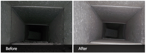 Air Vent Cleaning Before & After Third