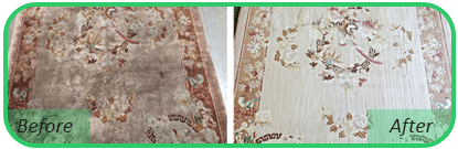 Oriental Rrug Cleaning Before & After