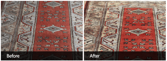 Oriental Rugs Cleaning Before & After Second