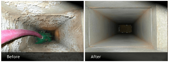 Air Vent Cleaning Before & After First