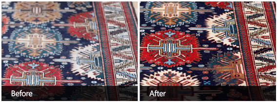 Oriental Rugs Cleaning Before & After Third