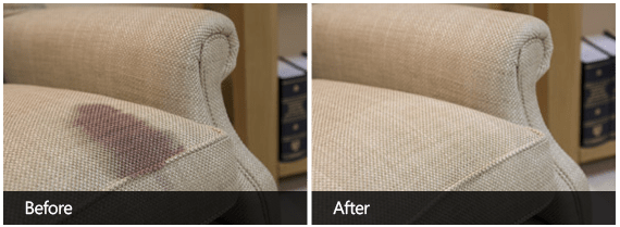 Upholstery Cleaning Before & After First